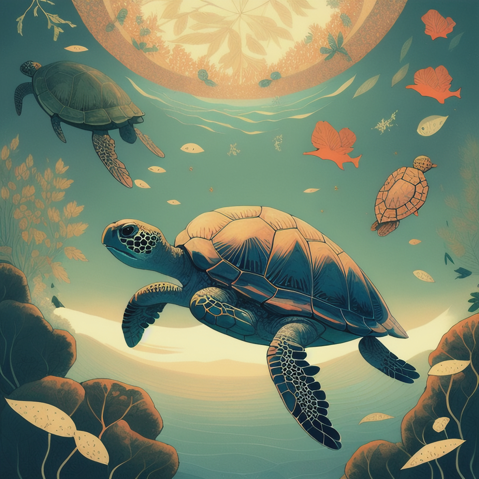 The miracle of the first turtle…